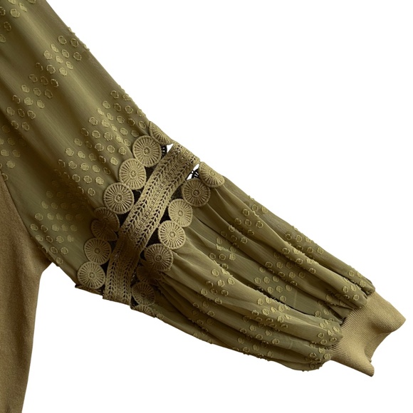 Siani Milano Crew Neck Sweater with Specialty Sleeves XXL - Picture 5 of 7